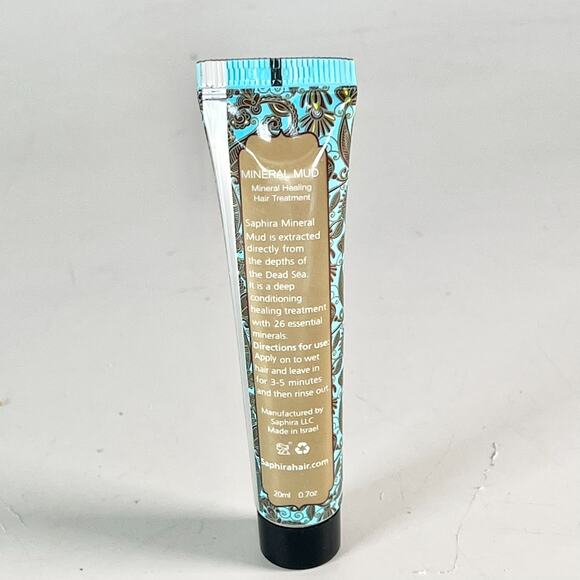 Saphira Mineral Mud Healing Hair Treatment Deep Condition Travel .7 oz 20ml New - Picture 4 of 6